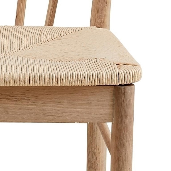 Krzesło z podłokietnikami Cassandra natu ralne - ACTONA